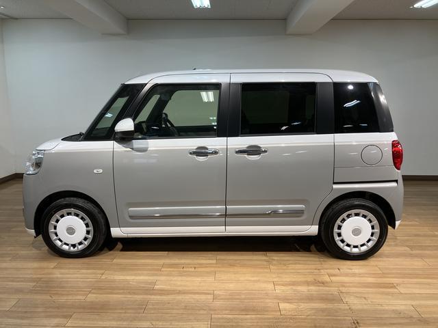 ムーヴキャンバスストライプスＧ　Ｒ７年式／メモリーナビ／バックカメラ対応走行無制限１年保証　純正ナビ　両側電動スライドドア　バックカメラ対応　前後コーナーセンサー　前席シートヒーター　ホッとカップホルダー　オートマチックハイビーム　ＬＥＤヘッドライト　スマートキー（大阪府）の中古車