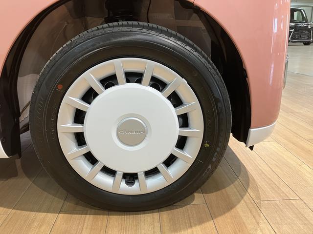 ムーヴキャンバスストライプスＧターボ／Ｒ７年式／１１ｋｍ／２５年モデルナビＲ７年式／走行１１ｋｍ／２５年モデルナビ／バックカメラ／ステアリングスイッチ／クルコン／前席シートヒーター／電動パーキングブレーキ／両側パワースライドドア／ＬＥＤヘッドライト・フォグランプ／キーフリー（大阪府）の中古車