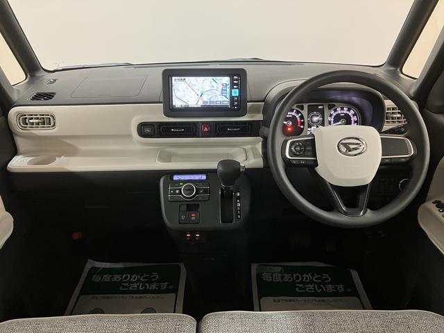 ムーヴキャンバスストライプスＧ／純正ナビ／バックカメラ／電動スライドドア／新車保証継承／衝突軽減ブレーキ／純正ナビ付／バックカメラ／両側電動スライドドア／電動Ｐブレーキ／シートヒーター／ＬＥＤヘッドライト・フォグ／保温機能付カップホルダー／Ｂｌｕｅｔｏｏｔｈ／フルセグＴＶ／（大阪府）の中古車