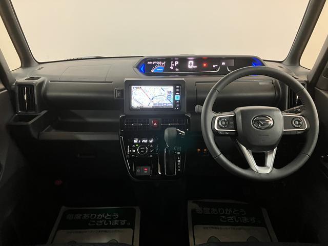 タントカスタムRSリミテッド/届出済み未使用車/純正ナビ付/LED新車保証継承/衝突軽減ブレーキ/届出済み未使用車/純正ナビ/Bluetooth/フルセグTV/バックカメラ/クルーズコントロール/シートヒーター/電動パーキングブレーキ/LEDヘッドライト・フォグ/(大阪府)の中古車