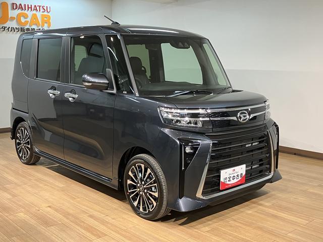 タントカスタムＲＳリミテッド届出済未使用車／ターボ／ナビ／バックカメラ／ＥＴＣ／両側電動スライドドア／ＬＥＤヘッドライト／ＬＥＤフォグランプ／前席シートヒーター／プッシュボタンスタート／スマートキー／アルミホイール（大阪府）の中古車