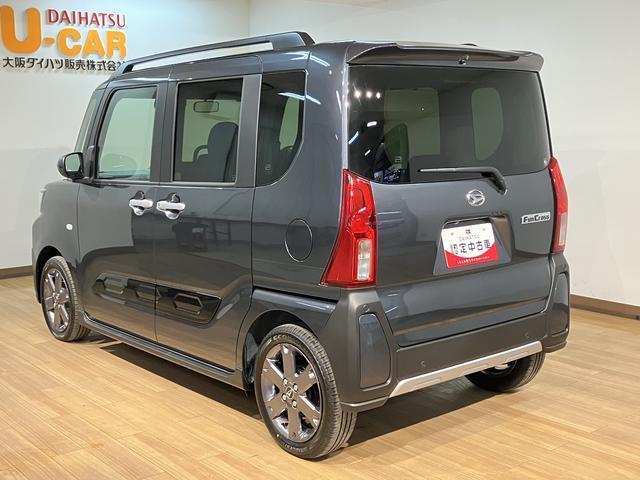 タントファンクロスターボリミテッド　Ｒ７年式／ＡＣＣ／ＥＴＣ衝突被害軽減ブレーキ　コーナーセンサー　バックカメラ（ナビ装着時用）　両側電動スライドドア　前席シートヒーター　電動パーキングブレーキ　ＬＥＤ　オートライト　オートエアコン　スマートキー　エコアイドル（大阪府）の中古車