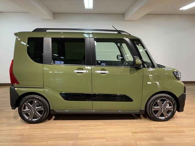 タントファンクロスターボリミテッド　Ｒ７年式／ＡＣＣ／ＥＴＣ衝突被害軽減ブレーキ　コーナーセンサー　バックカメラ（ナビ装着時用）　両側電動スライドドア　前席シートヒーター　電動パーキングブレーキ　ＬＥＤ　オートライト　オートエアコン　スマートキー　エコアイドル（大阪府）の中古車