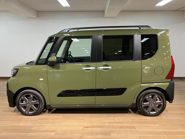 タントファンクロスターボリミテッド　Ｒ７年式／ＡＣＣ／ＥＴＣ衝突被害軽減ブレーキ　コーナーセンサー　バックカメラ（ナビ装着時用）　両側電動スライドドア　前席シートヒーター　電動パーキングブレーキ　ＬＥＤ　オートライト　オートエアコン　スマートキー　エコアイドル（大阪府）の中古車