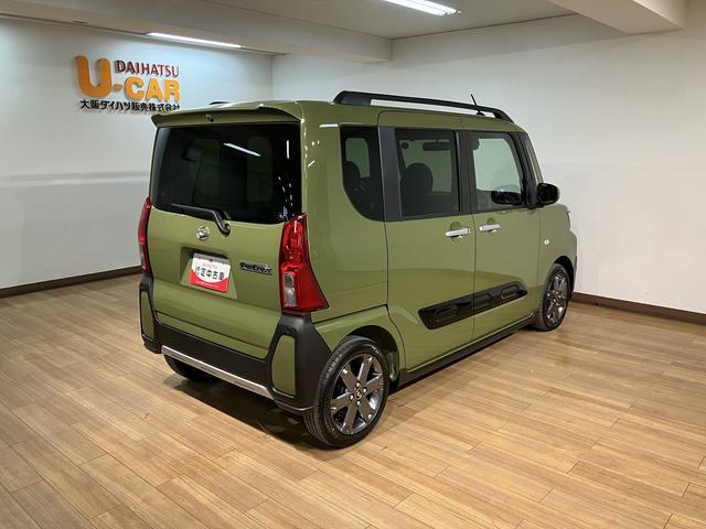 タントファンクロスターボリミテッド　Ｒ７年式／ＡＣＣ／ＥＴＣ衝突被害軽減ブレーキ　コーナーセンサー　バックカメラ（ナビ装着時用）　両側電動スライドドア　前席シートヒーター　電動パーキングブレーキ　ＬＥＤ　オートライト　オートエアコン　スマートキー　エコアイドル（大阪府）の中古車