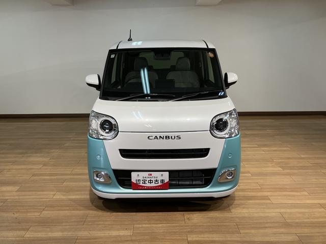 ムーヴキャンバスストライプスＧ　Ｒ７年式／バックカメラ対応／両側ＰＳＤ走行無制限１年保証　両側電動スライドドア　バックカメラ対応　前後コーナーセンサー　前席シートヒーター　ホッとカップホルダー　オートマチックハイビーム　ＬＥＤヘッドライト　スマートキー（大阪府）の中古車