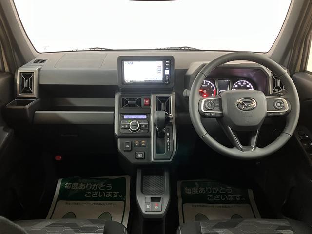 タフトＧターボ　ダーククロムベンチャー／２５年モデルナビ／クルコンＲ７年式／走行１９ｋｍ／２５年モデルナビ／バックカメラ／ステアリングスイッチ／クルーズコントロール／前席シートヒーター／電動パーキングブレーキ／ＬＥＤヘッドライト・フォグ／オートエアコン／キーフリー（大阪府）の中古車