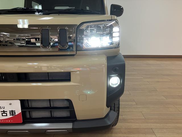 タフトＧターボ　ダーククロムベンチャー／２５年モデルナビ／クルコンＲ７年式／走行１９ｋｍ／２５年モデルナビ／バックカメラ／ステアリングスイッチ／クルーズコントロール／前席シートヒーター／電動パーキングブレーキ／ＬＥＤヘッドライト・フォグ／オートエアコン／キーフリー（大阪府）の中古車