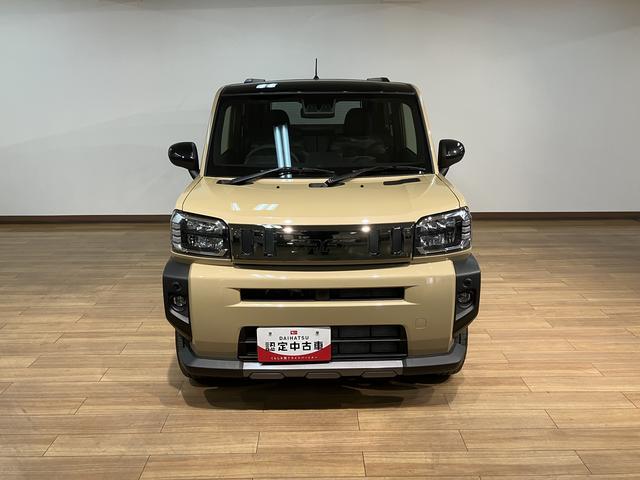 タフトＧターボ　ダーククロムベンチャー／２５年モデルナビ／クルコンＲ７年式／走行１９ｋｍ／２５年モデルナビ／バックカメラ／ステアリングスイッチ／クルーズコントロール／前席シートヒーター／電動パーキングブレーキ／ＬＥＤヘッドライト・フォグ／オートエアコン／キーフリー（大阪府）の中古車