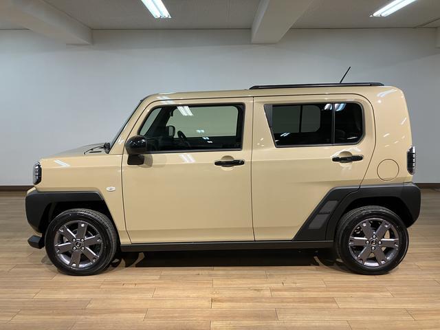 タフトＧターボ　ダーククロムベンチャー／２５年モデルナビ／クルコンＲ７年式／走行１９ｋｍ／２５年モデルナビ／バックカメラ／ステアリングスイッチ／クルーズコントロール／前席シートヒーター／電動パーキングブレーキ／ＬＥＤヘッドライト・フォグ／オートエアコン／キーフリー（大阪府）の中古車