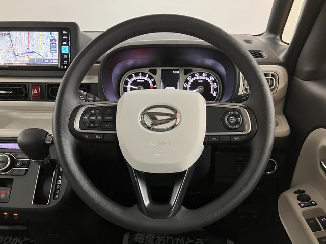 ムーヴキャンバスストライプスＧターボ　Ｒ７年／ナビ／バックカメラ／鑑定書／残クレ可／Ｒ７年／登録済み未使用車／新車保証／ナビ／バックカメラ／Ｂｌｕｅｔｏｏｔｈ／ＵＳＢ／衝突軽減ブレーキ／横滑り防止装置／電動パーキングブレーキ／ブレーキホールド／両側電動スライドドア／（大阪府）の中古車