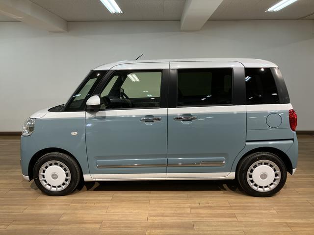 ムーヴキャンバスストライプスG R7年式/バックカメラ対応サポカーSワイド適合 バックカメラ対応 USB接続端子 電動パーキングブレーキ シートヒーター 両側オートスライドドア Pスタート ホッとカップホルダー キーフリー(大阪府)の中古車