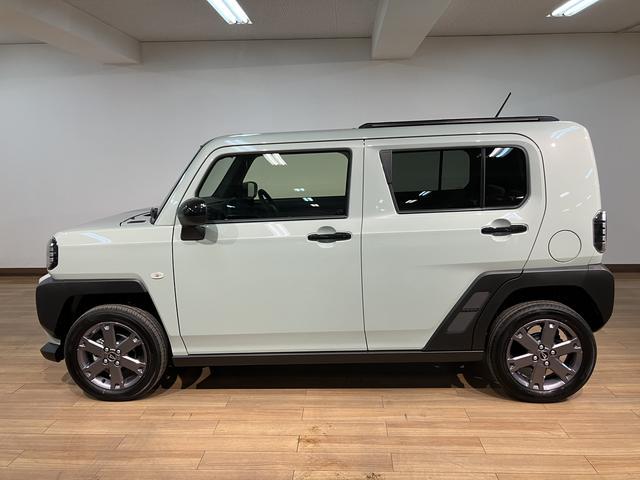 タフトＧターボ　ダーククロムベンチャー　Ｒ７年式／バックカメラ対応スカイフィールトップ　アダプティブクルーズコントロール　ＬＥＤヘッド／フォグ　運／助シートヒーター　プッシュボタンスタート　キーフリー　電動パーキングブレーキ　バックカメラ　１５インチアルミホイール（大阪府）の中古車