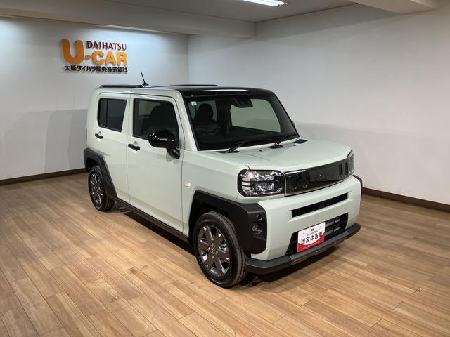 タフトＧターボ　ダーククロムベンチャー　Ｒ７年式／バックカメラ対応スカイフィールトップ　アダプティブクルーズコントロール　ＬＥＤヘッド／フォグ　運／助シートヒーター　プッシュボタンスタート　キーフリー　電動パーキングブレーキ　バックカメラ　１５インチアルミホイール（大阪府）の中古車