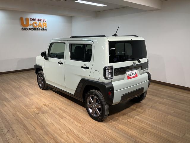 タフトＧターボ　ダーククロムベンチャー　Ｒ７年式／バックカメラ対応スカイフィールトップ　アダプティブクルーズコントロール　ＬＥＤヘッド／フォグ　運／助シートヒーター　プッシュボタンスタート　キーフリー　電動パーキングブレーキ　バックカメラ　１５インチアルミホイール（大阪府）の中古車