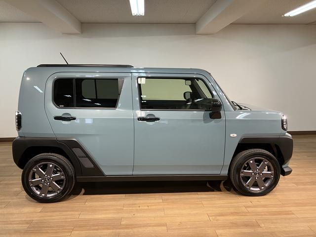 タフトＧターボ　ダーククロムベンチャー　令和７年式届出済未使用車届出済未使用車／ターボ／ナビ／Ｂｌｕｅｔｏｏｔｈ／バックカメラ／クルコン／コーナーセンサー／シートヒーター／ＬＥＤヘッドライト／ＬＥＤフォグランプ／プッシュボタンスタート／スマートキー／認定中古車（大阪府）の中古車