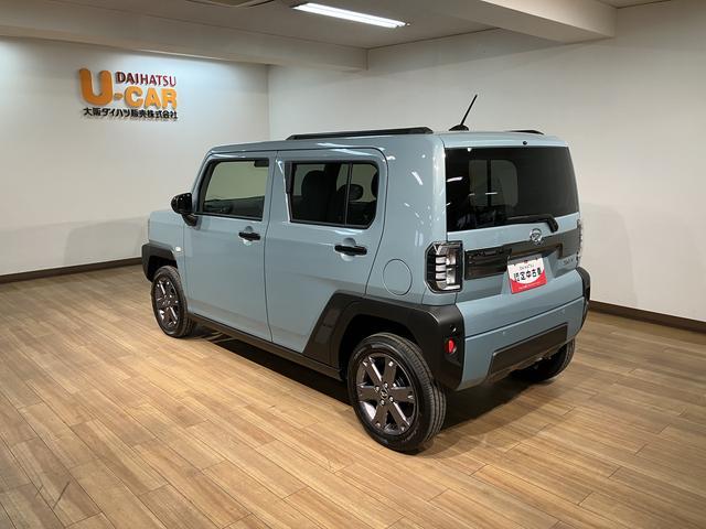 タフトＧターボ　ダーククロムベンチャー　令和７年式届出済未使用車届出済未使用車／ターボ／ナビ／Ｂｌｕｅｔｏｏｔｈ／バックカメラ／クルコン／コーナーセンサー／シートヒーター／ＬＥＤヘッドライト／ＬＥＤフォグランプ／プッシュボタンスタート／スマートキー／認定中古車（大阪府）の中古車