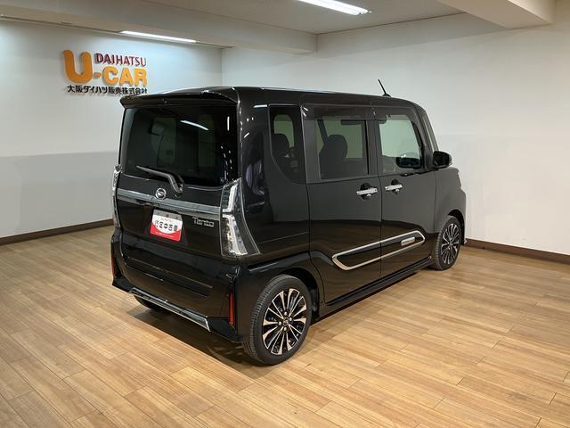 タントカスタムRS 9インチディスプレイオーディオ/パノラマモニタ令和5年式/走行2.6万キロ/車検整備付き/9インチディスプレイオーディオ/パノラマモニター/前後ドラレコ/ETC/キーフリー/フロントバンパーメッキガーニッシュ/電動パーキングブレーキ/ホールド機能(大阪府)の中古車