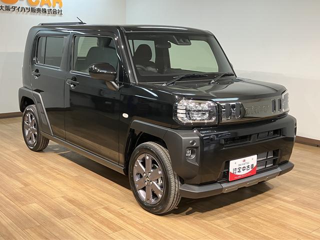 タフトＧ　ダーククロムベンチャー／認定中古車／届出済未使用車／サポカーＳワイド適合　新車保証継承　純正フルセグナビ　バックカメラ　Ｆシートヒーター　オートライト　革巻きステアリング　１５インチアルミ　電動パーキングブレーキ　オートブレーキホールド機能　キーフリー（大阪府）の中古車