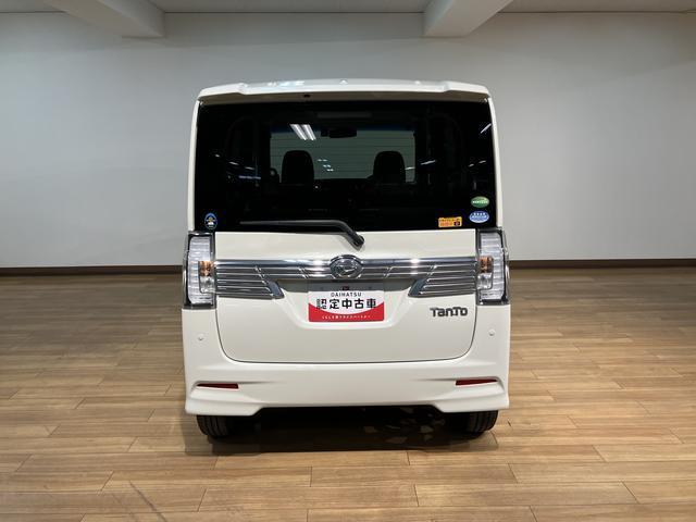 タントカスタムRS トップエディションSAII タイヤ4本交換ナビ/バックカメラ/ドラレコ/ETC/キーフリー/オートエアコン/LEDヘッドライト/衝突軽減ブレーキ/フォグランプ/15インチアルミホイール/両側パワースライドドア/革巻きステアリング(大阪府)の中古車