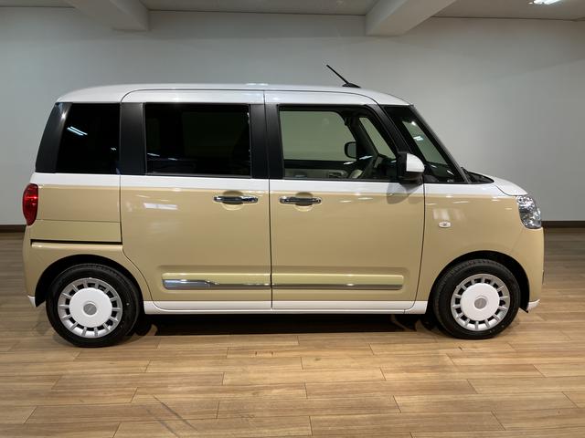 ムーヴキャンバスストライプスＧターボ　クルコン　ナビ　バックモニターＲ７年式・走行距離１４キロ・純正７インチナビ・Ｂｌｕｅｔｏｏｔｈ・ＵＳＢ・バックカメラ・クルーズコントロール・運転席／助手席シートヒーター・両側電動スライドドア・電子パーキング・キーフリー２個（大阪府）の中古車