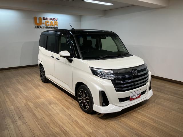 トールカスタムＧ　ターボ／走行０．３万ｋｍ／９インチＤＡ／クルコン走行０．３万ｋｍ／９インチディスプレイオーディオ／パノラマモニター／ステアリングスイッチ／ＥＴＣ／前後ドラレコ／クルーズコントロール／前席シートヒーター／両側パワースライドドア／キーフリー（大阪府）の中古車