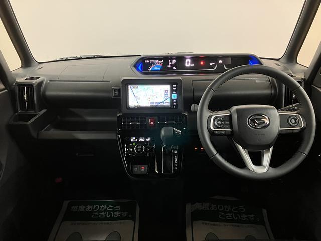 タントカスタムＲＳリミテッド／届出済未使用車／純正ナビ／クルコン／新車保証継承／衝突軽減ブレーキ／ターボエンジン／純正ナビ付／バックカメラ／両側電動スライドドア／クルーズコントロール／シートヒーター／ＬＥＤヘッドライト・フォグ／Ｂｌｕｅｔｏｏｔｈ／フルセグＴＶ／（大阪府）の中古車