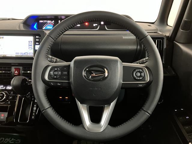 タントカスタムＲＳリミテッド／届出済未使用車／純正ナビ／クルコン／新車保証継承／衝突軽減ブレーキ／ターボエンジン／純正ナビ付／バックカメラ／両側電動スライドドア／クルーズコントロール／シートヒーター／ＬＥＤヘッドライト・フォグ／Ｂｌｕｅｔｏｏｔｈ／フルセグＴＶ／（大阪府）の中古車