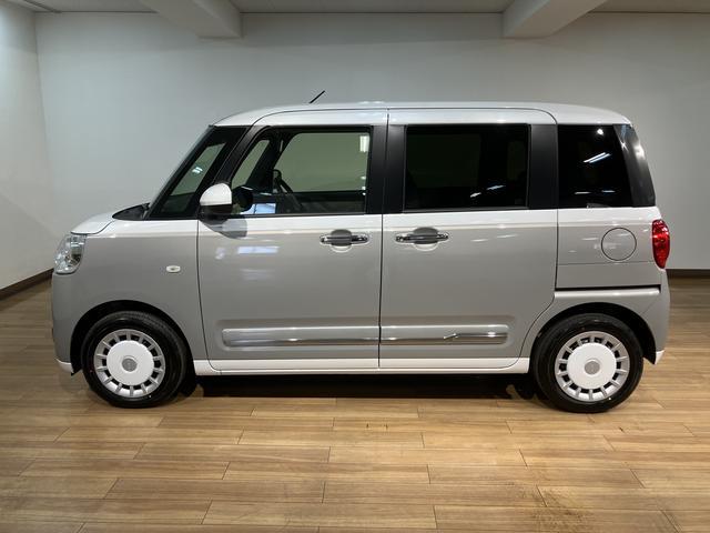 ムーヴキャンバスストライプスＧ　令和７年式届出済未使用車令和７年式届出済未使用車　両側電動スライドドア　バックカメラ　ＬＥＤヘッドライト　シートヒーター　キーフリーシステム　プッシュスタート　ほっとカップホルダー　ダイハツ認定中古車（大阪府）の中古車