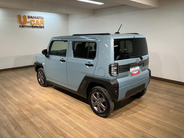 タフトＧターボ　ダーククロムベンチャー　１年保証／バックカメラ／１年間走行距離無制限保証／走行２７キロ／バックカメラ／クルーズコントロール／ＬＥＤヘッドライト／ＬＥＤフォグランプ／アダプティプドライビングビーム／電子パーキング／スマートキー／ＵＳＢ／スマートキー／（大阪府）の中古車