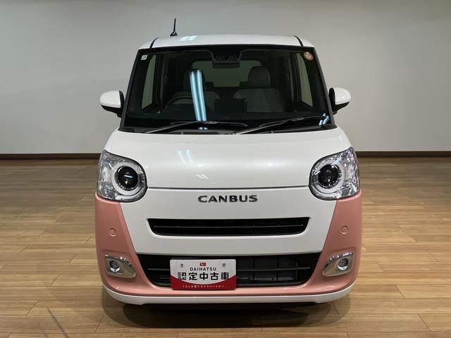 ムーヴキャンバスストライプスＧ　Ｒ７年式／両側電動スライドドア走行無制限１年保証　両側電動スライドドア　前後コーナーセンサー　前席シートヒーター　ホッとカップホルダー　オートマチックハイビーム　ＬＥＤヘッドライト　スマートキー（大阪府）の中古車