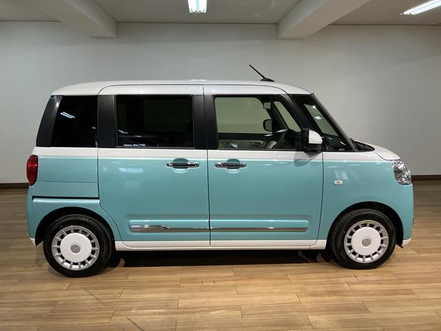 ムーヴキャンバスストライプスGターボ R7年式/ACC/バックカメラ対応走行無制限1年保証 両側電動スライドドア アダプティブクルーズコントロール 前後コーナーセンサー 前席シートヒーター ホッとカップホルダー オートマチックハイビーム LEDヘッドライト スマートキー(大阪府)の中古車
