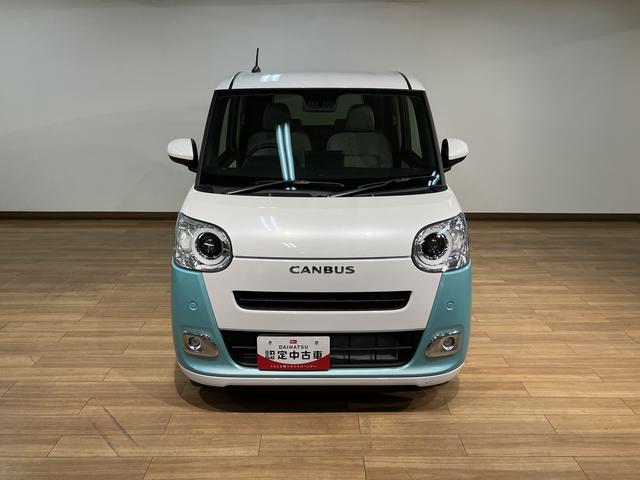 ムーヴキャンバスストライプスＧターボ　Ｒ７年式／ＡＣＣ／バックカメラ対応走行無制限１年保証　両側電動スライドドア　アダプティブクルーズコントロール　前後コーナーセンサー　前席シートヒーター　ホッとカップホルダー　オートマチックハイビーム　ＬＥＤヘッドライト　スマートキー（大阪府）の中古車