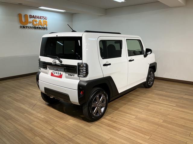 タフトＧ　ダーククロムベンチャー　新車保証／ディスプレイオーディオ登録済み未使用車／新車保証／スカイルーフ／ディスプレイオーディオ／バックカメラ／ＵＳＢ／ＨＤＭＩ／ＴＶ／Ｂｌｕｅｔｏｏｔｈ／衝突軽減ブレーキ／クルーズコントロール／コーナーセンサー／シートヒーター／（大阪府）の中古車