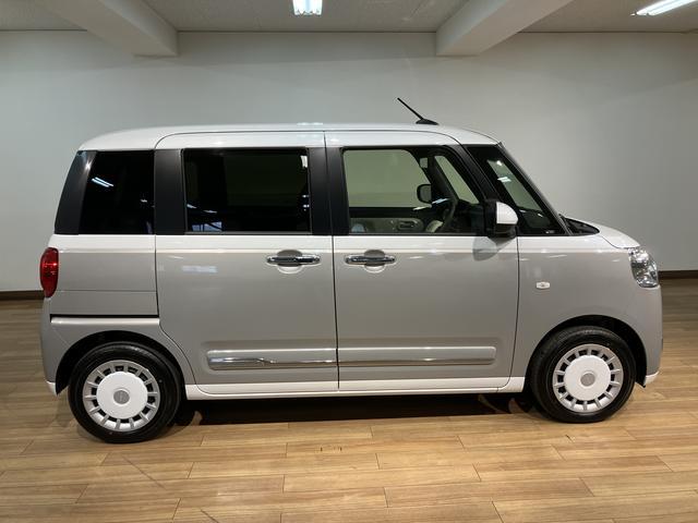 ムーヴキャンバスストライプスＧ　　Ｒ７年／９キロ／新車保証／整備受渡新車保証／Ｒ７年式／新車保証／バックカメラ／衝突軽減ブレーキ／コーナーセンサー／両側電動スライドドア／ＬＥＤライト／フォグランプ／電動パーキング／ブレーキホールド／シートヒーター／キーフリー（大阪府）の中古車