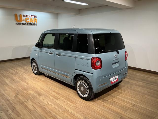 ムーヴキャンバスセオリーＧターボ　　ターボ／クルコン／衝突軽減ブレーキＲ７年式／新車保証／走行８キロ／衝突軽減ブレーキ／コーナーセンサー．／両側電動スライドドア／ブレーキホールド／電動パーキングブレーキＬＥＤヘッドライト／フォグランプ／ＵＳＢ／バックカメラ／キーフリー（大阪府）の中古車