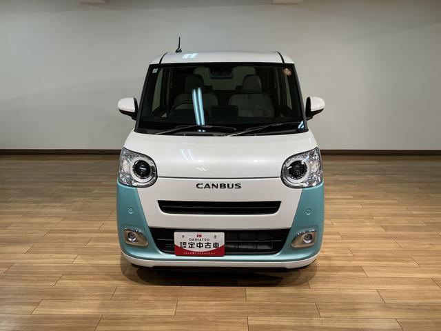 ムーヴキャンバスストライプスＧターボ／新車保証継承／ナビ／Ｂカメラ／ＡＣＣ新車保証継承　純正フルセグナビ　バックカメラ　ＡＣＣ　ＬＫＣ　ＡＤＢ　前後コーナーセンサー　フロントシートヒーター　キーフリー　両側パワースライドドア　ＬＥＤヘッドライト・フォグランプ（大阪府）の中古車