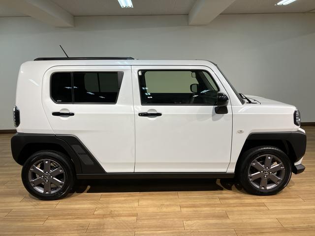 タフトＧ　ダーククロムベンチャー　登録済み未使用車／新車保証Ｒ７年式／ガラスルーフ／クルコン／衝突軽減ブレーキ／ＬＥＤライト／フォグランプ／コーナーセンサー／電動パーキング／ブレーキホールド／ＵＳＢ／バックカメラ／前席シートヒーター／キーフリー／オートエアコン（大阪府）の中古車