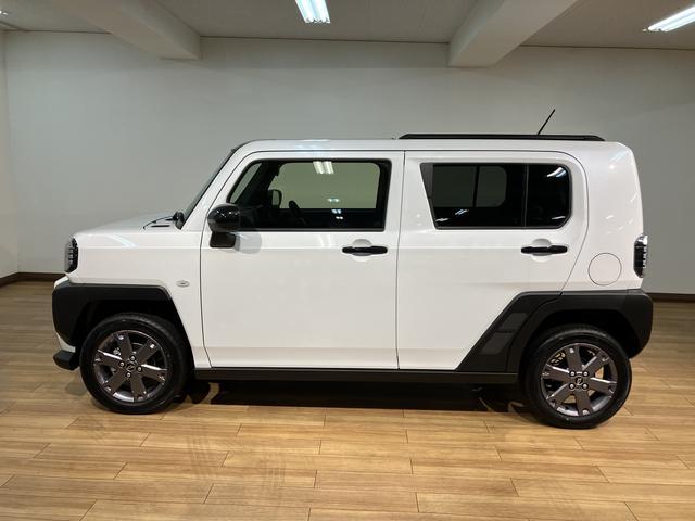 タフトＧ　ダーククロムベンチャー　登録済み未使用車／新車保証Ｒ７年式／ガラスルーフ／クルコン／衝突軽減ブレーキ／ＬＥＤライト／フォグランプ／コーナーセンサー／電動パーキング／ブレーキホールド／ＵＳＢ／バックカメラ／前席シートヒーター／キーフリー／オートエアコン（大阪府）の中古車