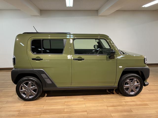 タフトG ダーククロムベンチャー/届出済未使用車/25年モデルナビ届出済未使用車/R7年式/走行5Km/25年モデルナビ/バックカメラ/ステアリングスイッチ/クルーズコントロール/前席シートヒーター/LEDヘッドライト・フォグランプ/オートエアコン/キーフリー(大阪府)の中古車
