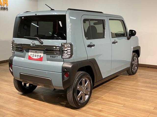 タフトＧターボ　ダーククロムベンチャー　ナビ／バックカメラ届出済未使用車／ターボ／ナビ／バックカメラ／クルコン／ＬＥＤヘッドライト／ＬＥＤフォグランプ／コーナーセンサー／プッシュボタンスタート／スマートキー／シートヒーター／運転席シートリフター（大阪府）の中古車