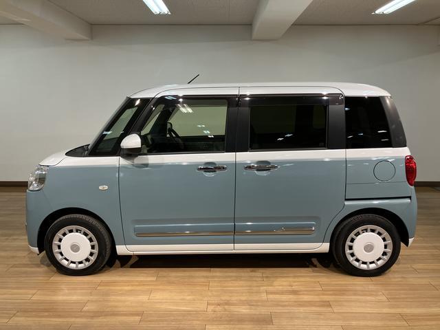 ムーヴキャンバスストライプスＧ　純正メモリーナビ　バックカメラ　前後ドラレコ純正メモリーナビ・バックカメラ・ナビ連動前後ドライブレコーダー・両側電動スライドドア・シートヒーター・ＬＥＤヘッドライト・電動パーキング・衝突回避支援ブレーキ・誤発進抑制機能・車検整備付（大阪府）の中古車