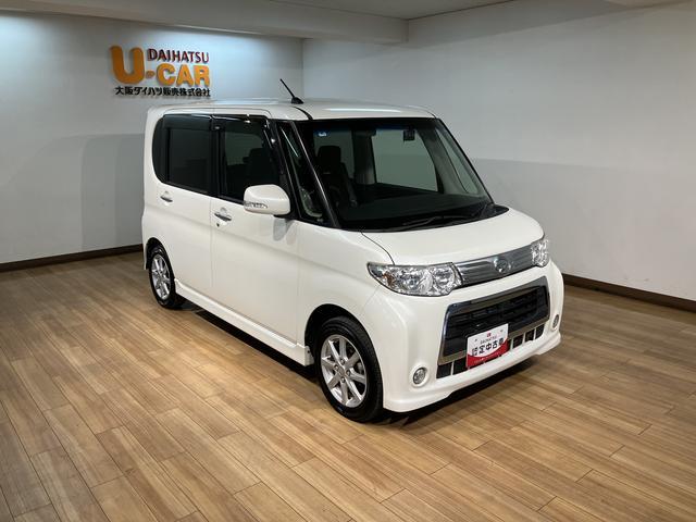 タントカスタムＸ／１年保証／ナビ／前後ドラレコ／電動スライド／１年間走行距離無制限保証／ナビ／前後ドラレコ／電動スライドドア／１４インチアルミ／スマートキー／オートエアコン／ディスチャージヘッドランプ／フロントベンチシート／Ｂｌｕｅｔｏｏｔｈ／フルセグＴＶ／（大阪府）の中古車