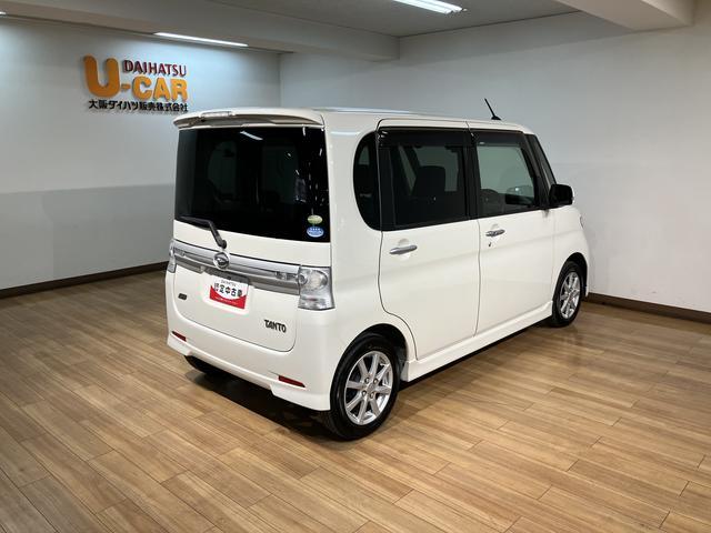 タントカスタムＸ／１年保証／ナビ／前後ドラレコ／電動スライド／１年間走行距離無制限保証／ナビ／前後ドラレコ／電動スライドドア／１４インチアルミ／スマートキー／オートエアコン／ディスチャージヘッドランプ／フロントベンチシート／Ｂｌｕｅｔｏｏｔｈ／フルセグＴＶ／（大阪府）の中古車