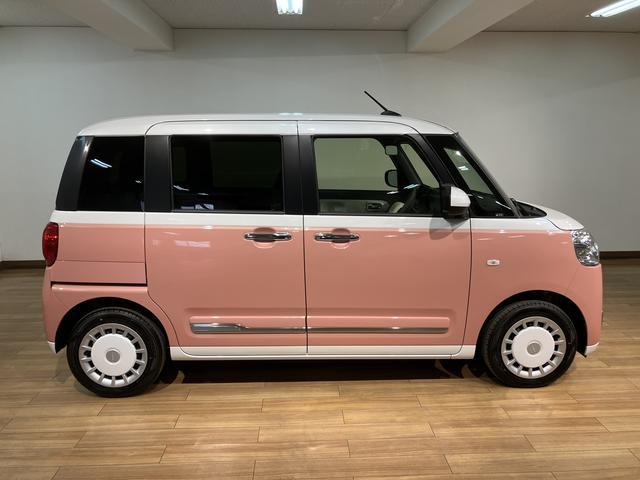 ムーヴキャンバスストライプスＧ　Ｒ７年式／バックカメラ対応／両側ＰＳＤ走行無制限１年保証　両側電動スライドドア　バックカメラ対応　前後コーナーセンサー　前席シートヒーター　ホッとカップホルダー　オートマチックハイビーム　ＬＥＤヘッドライト　スマートキー（大阪府）の中古車