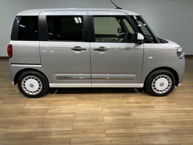 ムーヴキャンバスストライプスＧ／Ｂカメラ／電動Ｐ／両側電スラ／シートヒーター新車保証継承／電動パーキングブレーキ／バックカメラ／両側電動スライドドア／前席シートヒーター／スマートキー／ホットカップホルダー／オートライト／サイドエアバッグ／コーナーセンサー／ＬＥＤヘッドライト／（大阪府）の中古車