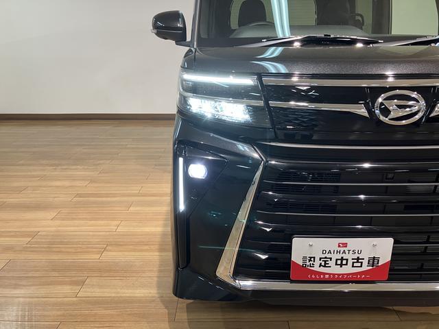 タントカスタムＲＳ　走行０．６万キロ／新車保証／点検整備渡し／ナビ／ＴＶ／ＵＳＢ／ＨＤＭＩ／Ｂｌｕｅｔｏｏｔｈ／パノラマカメラ／前後ドラレコ／ＥＴＣ／衝突軽減ブレーキ／コーナーセンサー／両側電動スライドドア／電動パーキングブレーキ／ブレーキホールド／ＬＥＤライト（大阪府）の中古車