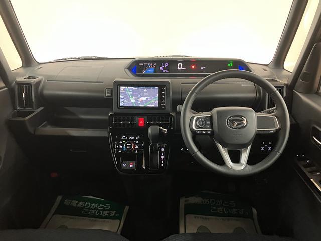 タントカスタムＲＳ　走行０．６万キロ／新車保証／点検整備渡し／ナビ／ＴＶ／ＵＳＢ／ＨＤＭＩ／Ｂｌｕｅｔｏｏｔｈ／パノラマカメラ／前後ドラレコ／ＥＴＣ／衝突軽減ブレーキ／コーナーセンサー／両側電動スライドドア／電動パーキングブレーキ／ブレーキホールド／ＬＥＤライト（大阪府）の中古車