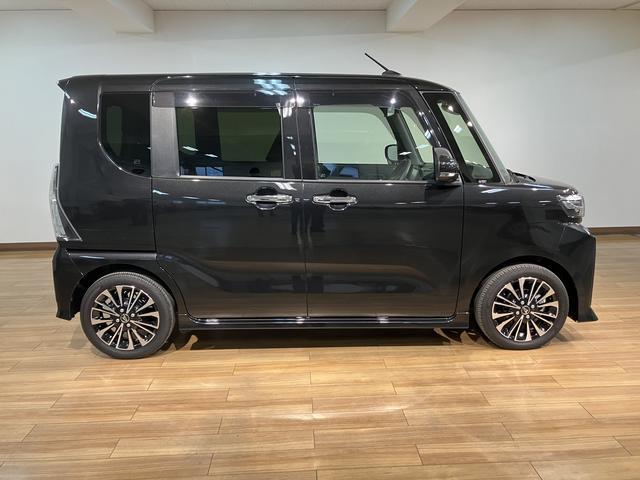 タントカスタムＲＳ　走行０．６万キロ／新車保証／点検整備渡し／ナビ／ＴＶ／ＵＳＢ／ＨＤＭＩ／Ｂｌｕｅｔｏｏｔｈ／パノラマカメラ／前後ドラレコ／ＥＴＣ／衝突軽減ブレーキ／コーナーセンサー／両側電動スライドドア／電動パーキングブレーキ／ブレーキホールド／ＬＥＤライト（大阪府）の中古車