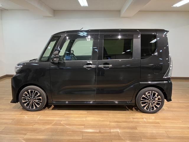 タントカスタムＲＳ　走行０．６万キロ／新車保証／点検整備渡し／ナビ／ＴＶ／ＵＳＢ／ＨＤＭＩ／Ｂｌｕｅｔｏｏｔｈ／パノラマカメラ／前後ドラレコ／ＥＴＣ／衝突軽減ブレーキ／コーナーセンサー／両側電動スライドドア／電動パーキングブレーキ／ブレーキホールド／ＬＥＤライト（大阪府）の中古車